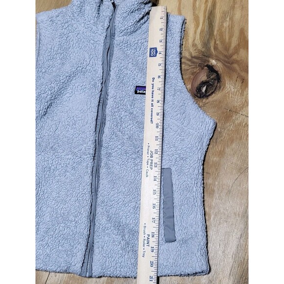 Patagonia Women S Gray Sleeveless Fleece Full Zip Vest @j9 - Picture 4 of 6